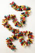 Multicolor Confetti Garland in Hand Felted Wool - ARCADIA HOME